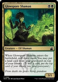 Glowspore Shaman - Ravnica Remastered - Magic: The Gathering card