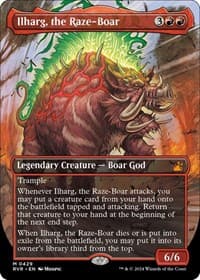 Ilharg, the Raze-Boar (Anime Borderless) - Ravnica Remastered - Magic: The Gathering card