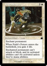 Faith's Fetters (Retro Frame) - Ravnica Remastered - Magic: The Gathering card