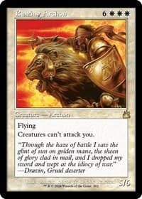 Blazing Archon (Retro Frame) - Ravnica Remastered - Magic: The Gathering card