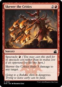 Skewer the Critics - Ravnica Remastered - Magic: The Gathering card