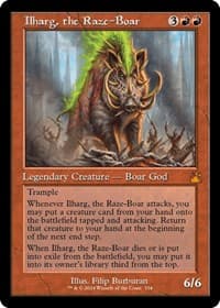 Ilharg, the Raze-Boar (Retro Frame) - Ravnica Remastered - Magic: The Gathering card