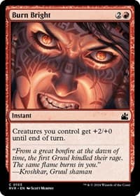 Burn Bright - Ravnica Remastered - Magic: The Gathering card