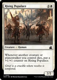 Rising Populace - Ravnica Remastered - Magic: The Gathering card
