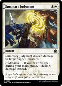 Summary Judgment - Ravnica Remastered - Magic: The Gathering card