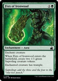 Fists of Ironwood - Ravnica Remastered - Magic: The Gathering card