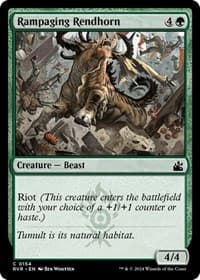 Rampaging Rendhorn - Ravnica Remastered - Magic: The Gathering card