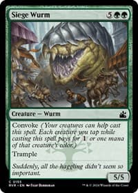 Siege Wurm - Ravnica Remastered - Magic: The Gathering card
