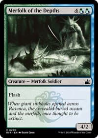 Merfolk of the Depths - Ravnica Remastered - Magic: The Gathering card
