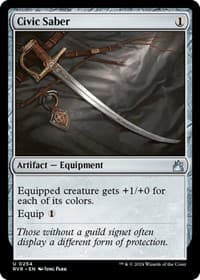 Civic Saber - Ravnica Remastered - Magic: The Gathering card