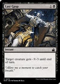 Last Gasp - Ravnica Remastered - Magic: The Gathering card