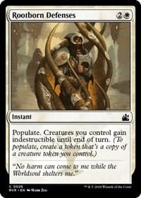 Rootborn Defenses - Ravnica Remastered - Magic: The Gathering card