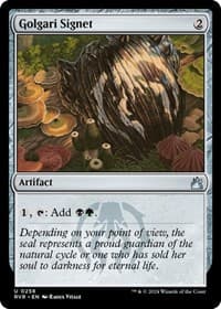 Golgari Signet - Ravnica Remastered - Magic: The Gathering card