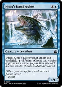 Kiora's Dambreaker - Ravnica Remastered - Magic: The Gathering card