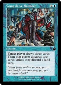 Compulsive Research (Retro Frame) - Ravnica Remastered - Magic: The Gathering card