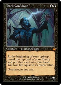 Dark Confidant (Retro Frame) - Ravnica Remastered - Magic: The Gathering card