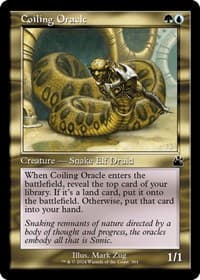 Coiling Oracle (Retro Frame) - Ravnica Remastered - Magic: The Gathering card