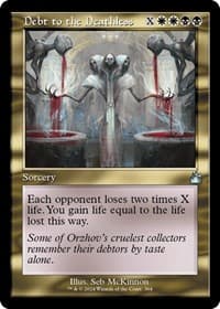 Debt to the Deathless (Retro Frame) - Ravnica Remastered - Magic: The Gathering card