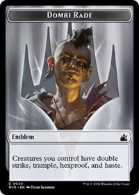 Emblem - Domri Rade - Ravnica Remastered - Magic: The Gathering card