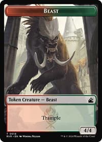 Beast Token - Ravnica Remastered - Magic: The Gathering card