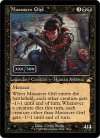 Massacre Girl (Retro Frame) (Serial Numbered) - Ravnica Remastered - Magic: The Gathering card
