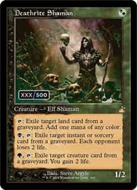 Deathrite Shaman (Retro Frame) (Serial Numbered) - Ravnica Remastered - Magic: The Gathering card