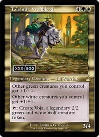 Tolsimir Wolfblood (Retro Frame) (Serial Numbered) - Ravnica Remastered - Magic: The Gathering card