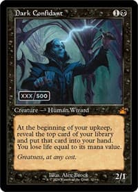 Dark Confidant (Retro Frame) (Serial Numbered) - Ravnica Remastered - Magic: The Gathering card