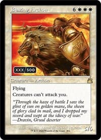 Blazing Archon (Retro Frame) (Serial Numbered) - Ravnica Remastered - Magic: The Gathering card