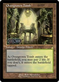 Overgrown Tomb (Retro Frame) (Serial Numbered) - Ravnica Remastered - Magic: The Gathering card