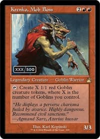 Krenko, Mob Boss (Retro Frame) (Serial Numbered) - Ravnica Remastered - Magic: The Gathering card