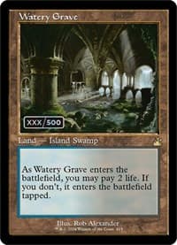 Watery Grave (Retro Frame) (Serial Numbered) - Ravnica Remastered - Magic: The Gathering card