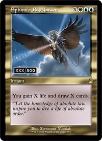 Sphinx's Revelation (Retro Frame) (Serial Numbered) - Ravnica Remastered - Magic: The Gathering card