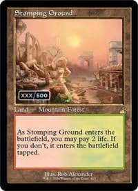Stomping Ground (Retro Frame) (Serial Numbered) - Ravnica Remastered - Magic: The Gathering card