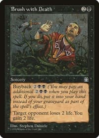 Brush with Death - Stronghold - Magic: The Gathering card