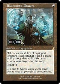 Illusionist's Bracers (Retro Frame) (Serial Numbered) - Ravnica Remastered - Magic: The Gathering card