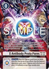 X Antibody Proto Form (Alternate Art) - Animal Colosseum - Digimon Card Game card