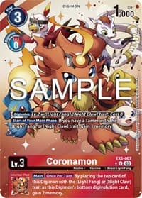 Coronamon (Alternate Art) - Animal Colosseum - Digimon Card Game card