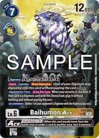 Baihumon ACE (Alternate Art) - Animal Colosseum - Digimon Card Game card