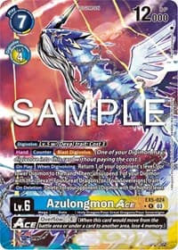 Azulongmon ACE (Alternate Art) - Animal Colosseum - Digimon Card Game card