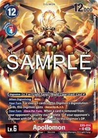 Apollomon (Alternate Art) - Animal Colosseum - Digimon Card Game card