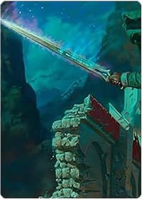 Anduril, Narsil Reforged Art Card - Art Series: Universes Beyond: The Lord of the Rings: Tales of Middle-earth - Magic: The Gathering card