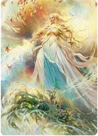 Galadriel, Light of Valinor Art Card - Art Series: Universes Beyond: The Lord of the Rings: Tales of Middle-earth - Magic: The Gathering card