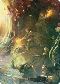Rally the Galadhrim Art Card - Art Series: Universes Beyond: The Lord of the Rings: Tales of Middle-earth - Magic: The Gathering card