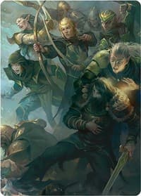 Galadhrim Brigade Art Card - Art Series: Universes Beyond: The Lord of the Rings: Tales of Middle-earth - Magic: The Gathering card