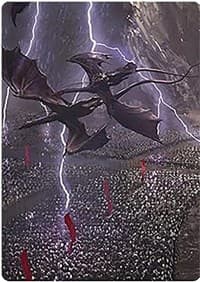 Mordor on the March Art Card - Art Series: Universes Beyond: The Lord of the Rings: Tales of Middle-earth - Magic: The Gathering card