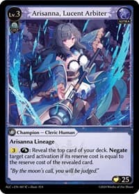 Arisanna, Lucent Arbiter - Alchemical Revolution - Grand Archive TCG card