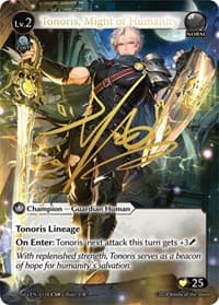 Tonoris, Might of Humanity (CSR) (013A) (ALC1E) - Alchemical Revolution - Grand Archive TCG card