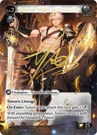 Tonoris, Might of Humanity (CSR) (013B) (ALC1E) - Alchemical Revolution - Grand Archive TCG card