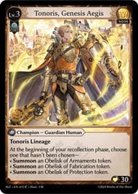 Tonoris, Genesis Aegis - Alchemical Revolution - Grand Archive TCG card